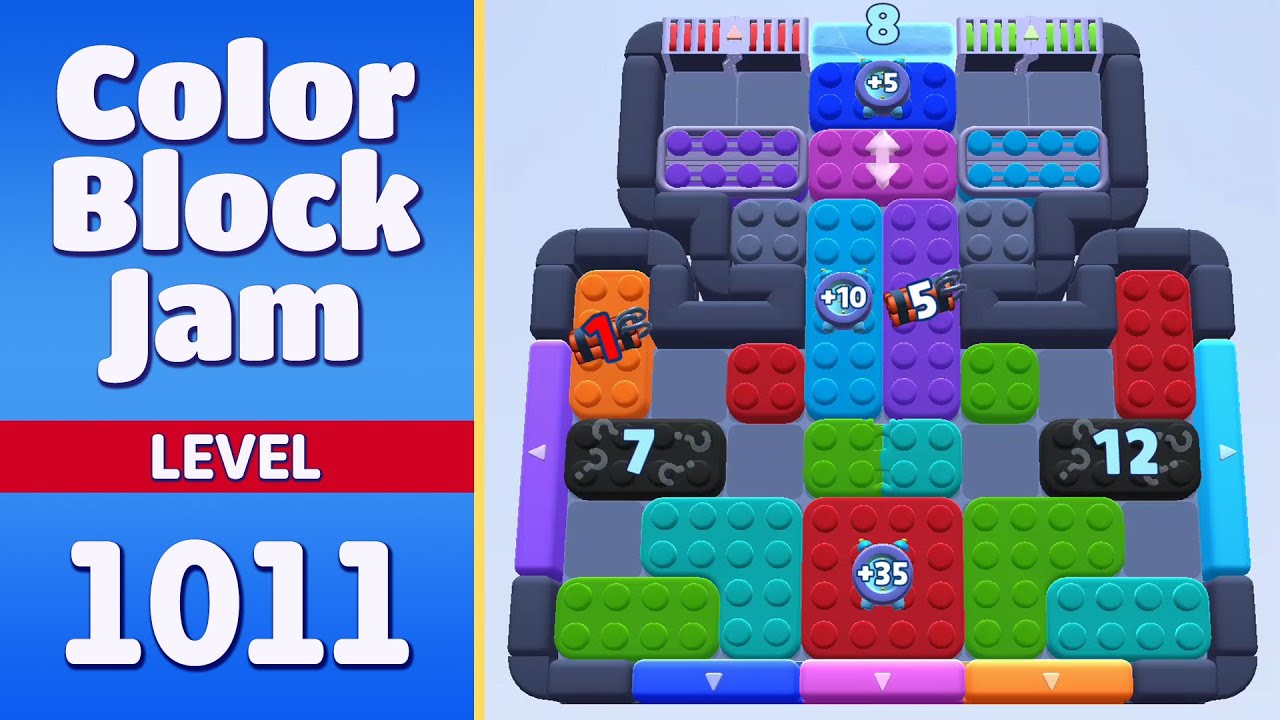 Color Block Jam Level 1011 (1012) | Every Puzzle Solved! 🎯