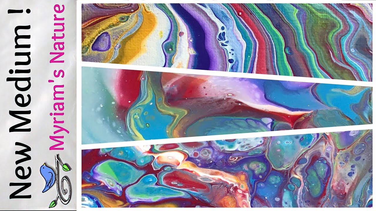 56] REVIEWING DecoArt’s NEW Pouring MEDIUM - 3 dirty pours - craft paint - Acrylic Pouring Fluid Art