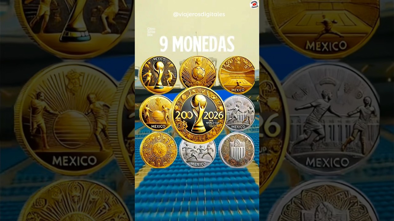 NUEVAS MONEDAS de la FIFA ⚽️🇲🇽 #mexico  #futbol  #fifa #mundial  #amoviajar #viajes #viajeros