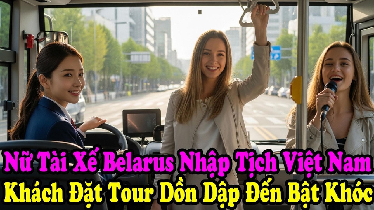 PHỤ NỮ BELARUS NHẬP TỊCH VIỆT NAM LÀM TÀI XẾ DU LỊCH, QUÁ XINH ĐẸP NÊN CÔNG TY LUÔN CHÁY TOUR.