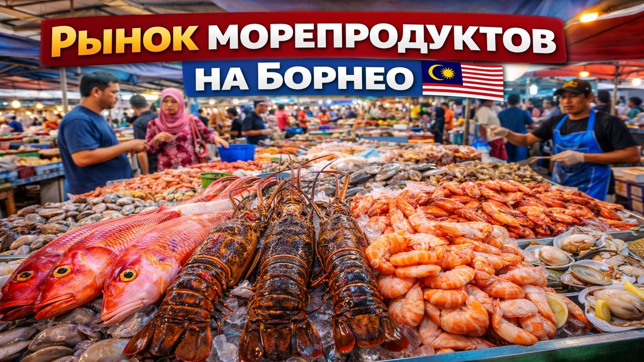 ЛУЧШИЙ РЫНОК МОРЕПРОДУКТОВ НА БОРНЕО