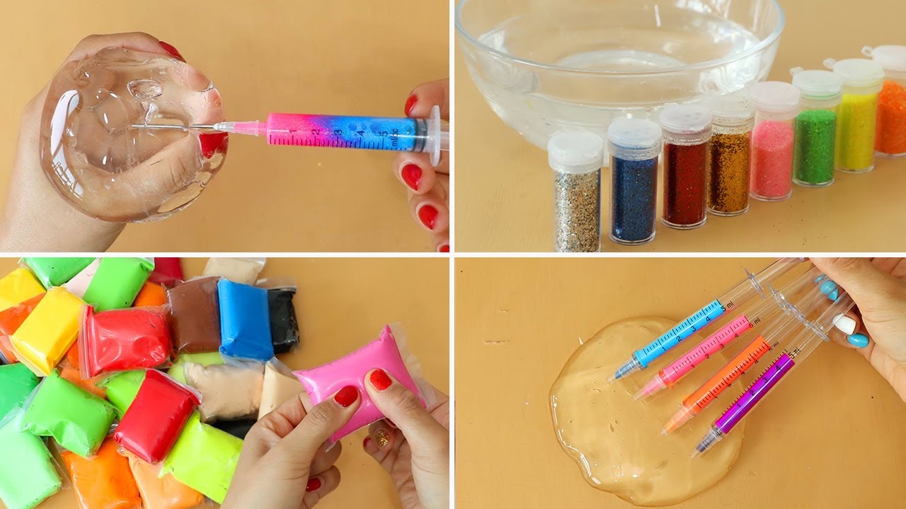 My BEST Slime Coloring Compilation with makeup, Clay ! Most Satisfying Slime Video★ASMR★#ASMR​