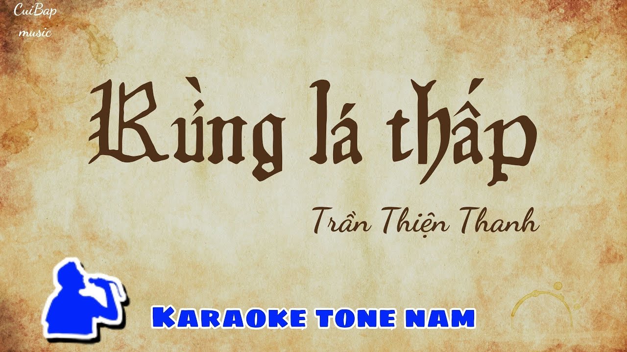 Rừng lá thấp | Tone Nam Karaoke  | Cui bap music