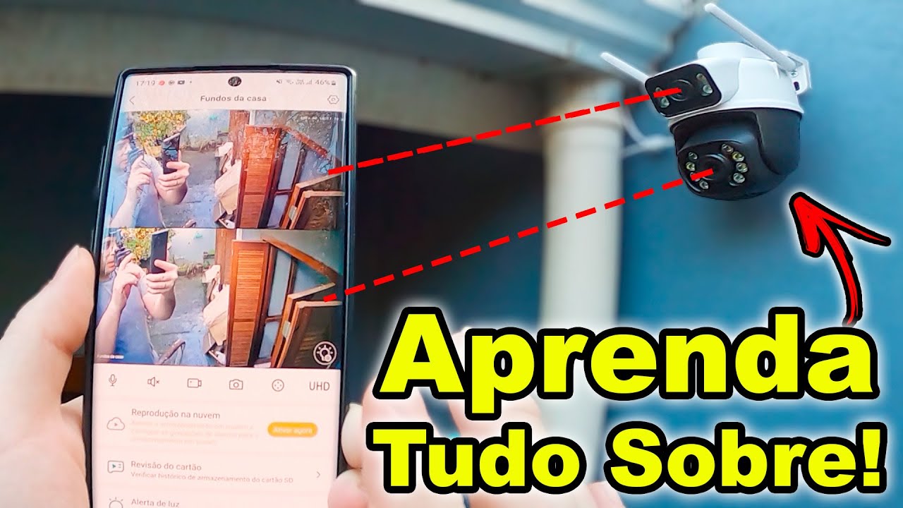 Como instalar e configurar câmera de segurança Wifi de segurança