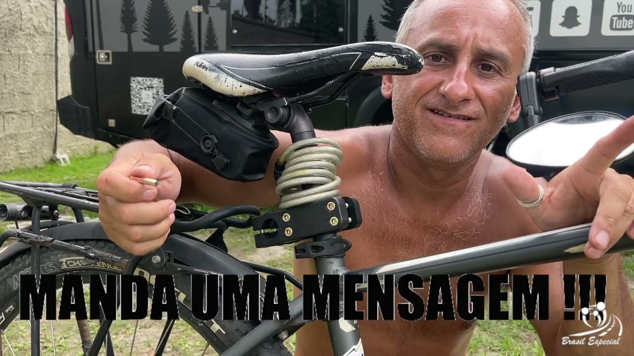 SOLUÇÃO PARA LEVAR PRANCHA NA BIKE !!! - Brasil Especial São Lourenço Rack de Bike 19 03 2023