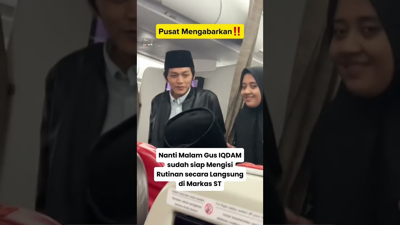 PUSAT mengabarkan insyaallah nanti malam Gus IQDAM sudah mengisi rutinan di Markas ST