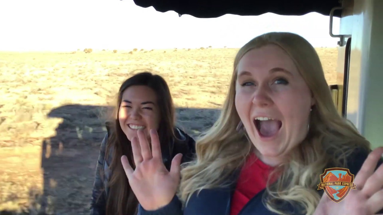 Excitement on Grand Canyon Railway! Going to Grand Canyon National Park, Japanese
