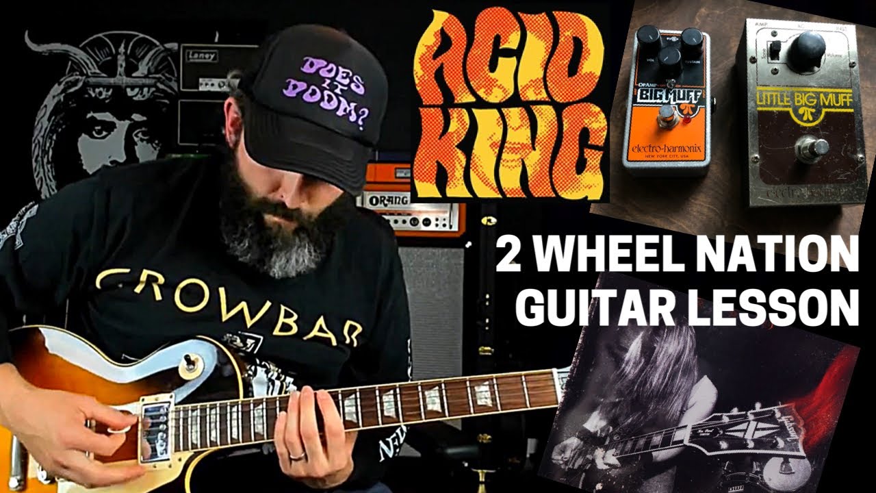 Урок игры на гитаре и табулатура от Acid King Stoner Rock &mdash; 2 Wheel Nation &mdash; строй Drop D