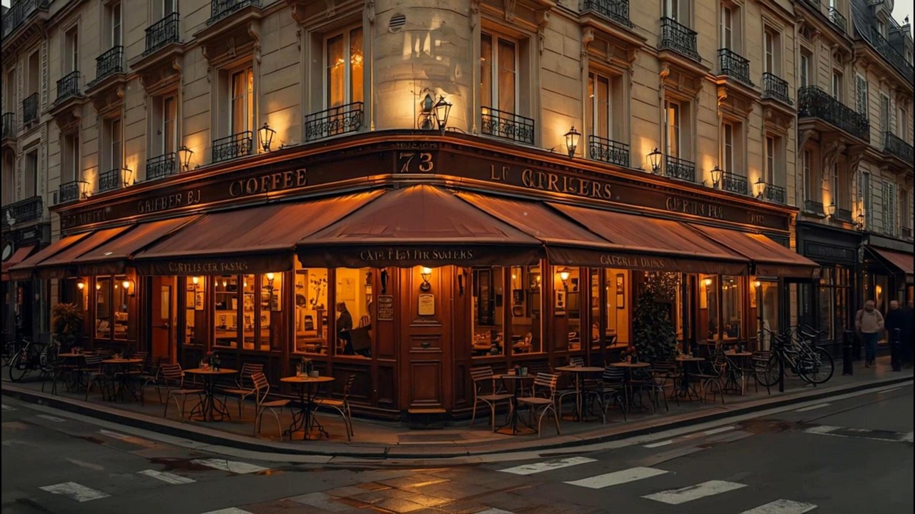 Romantic Paris Evening 🌙 French Instrumental Guitar & Accordion | Calm Background Music