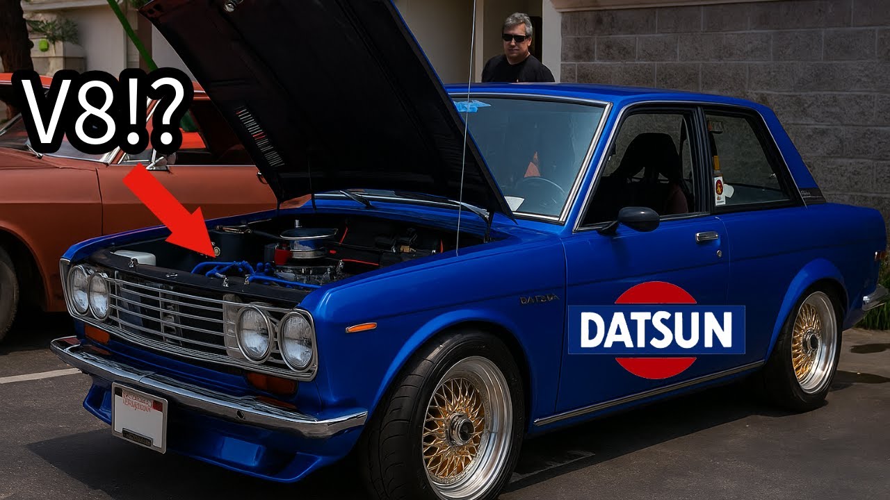 V8 BEAST MODE: The V8 1969 Nissan Datsun 510 Bluebird That Shouldn't Exist! #nissan #cars