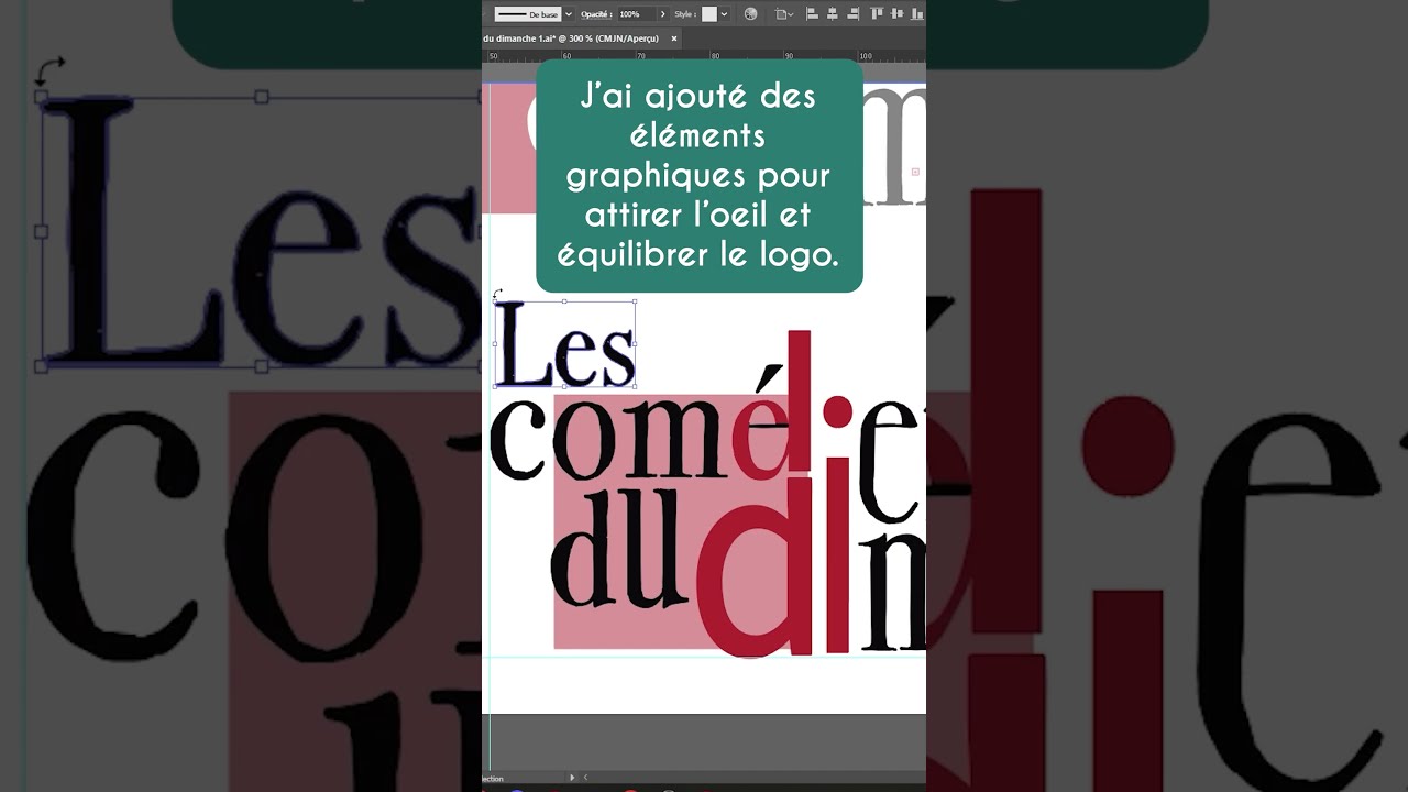 Cr&eacute;ation d'un logo pour une compagnie th&eacute;&acirc;trale
