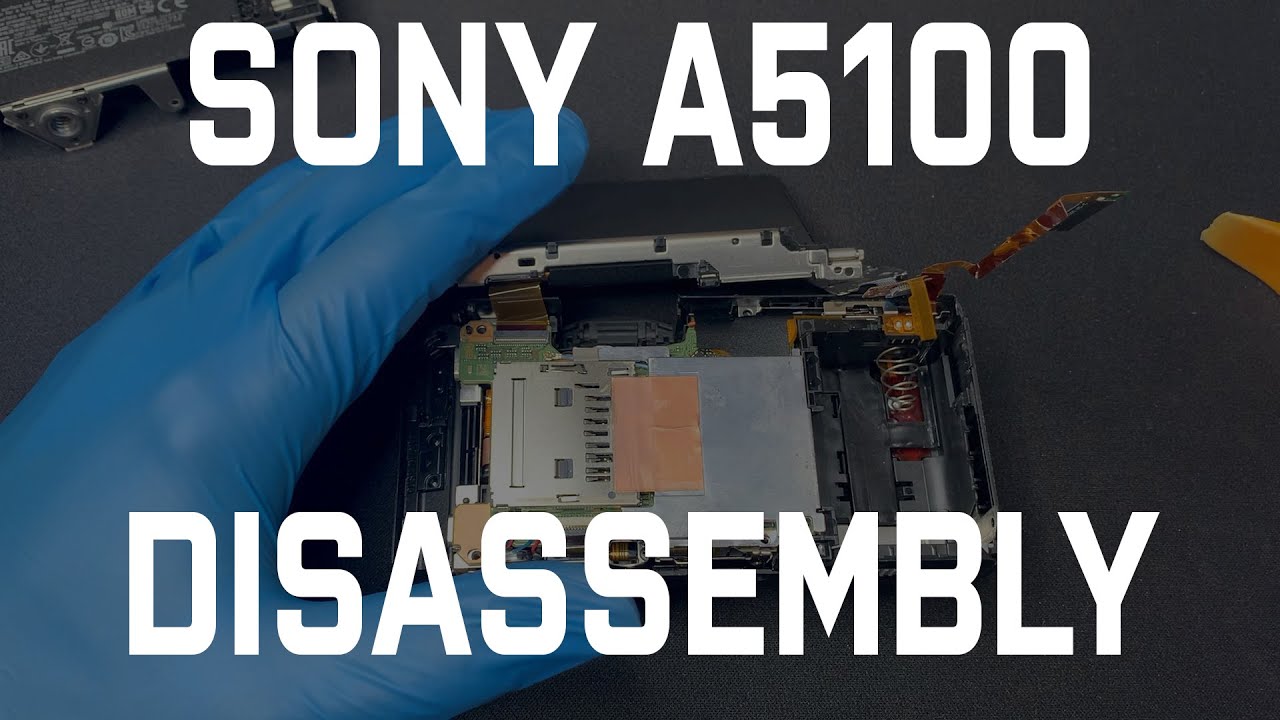 SONY A5100 DISASSEMBLY TO MOTHERBOARD THERMAL PAD WITHOUT SCREEN LCD REMOVAL