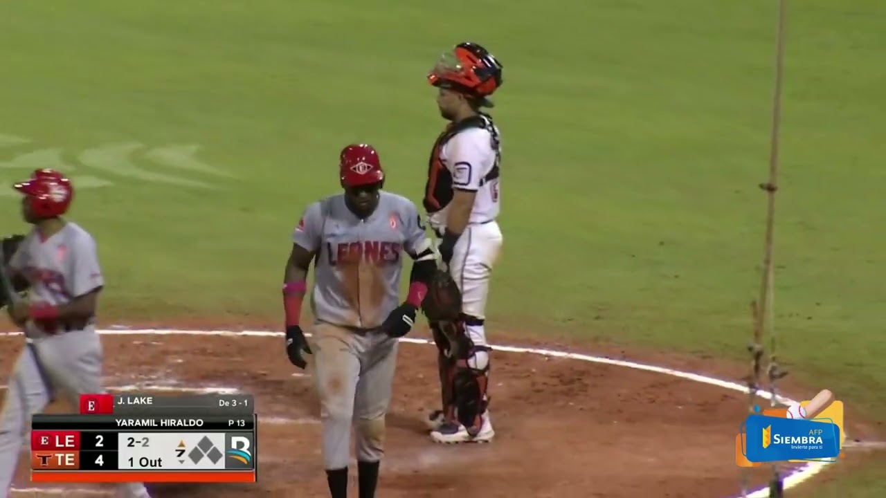 Esa se fue pa’ la calle 💥 ¡HOMERUN de Junior Lake! Leones del Escogido 🦁🔥