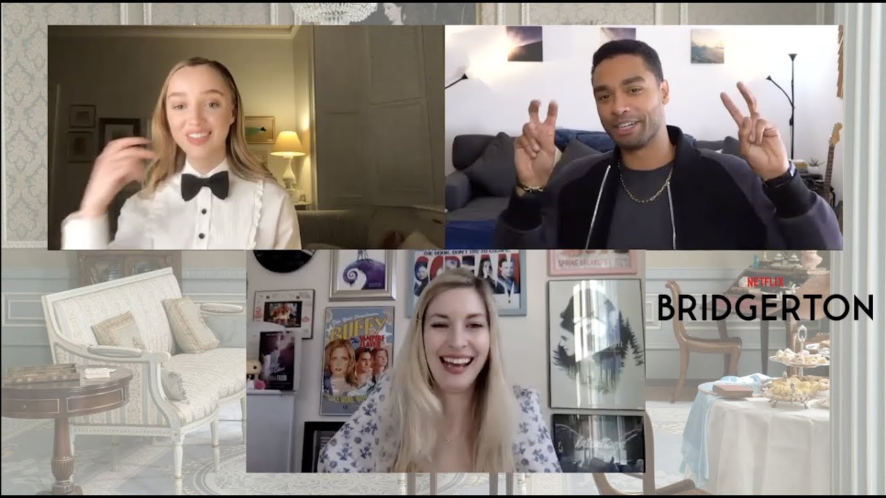 BRIDGERTON Interview - Phoebe Dynevor and Regé-Jean Page, Netflix