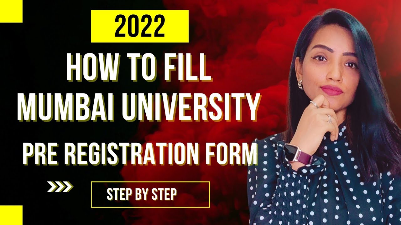 HOW TO FILL MUMBAI UNIVERSITY PRE REGISTRATION FORM 2022 | STEP BY STEP PROCESS