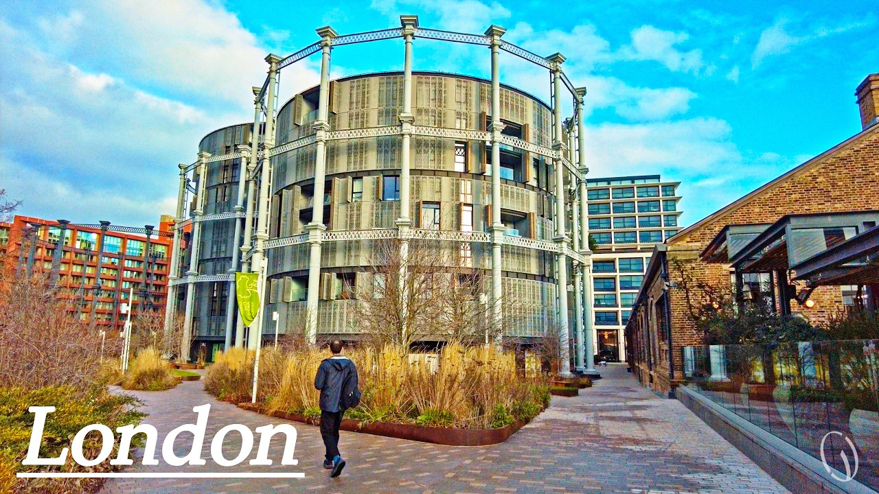 london walk january 2026 ⛅ From north King's Cross, Regent's Canal, to Russel Square Station ☁️, 4K