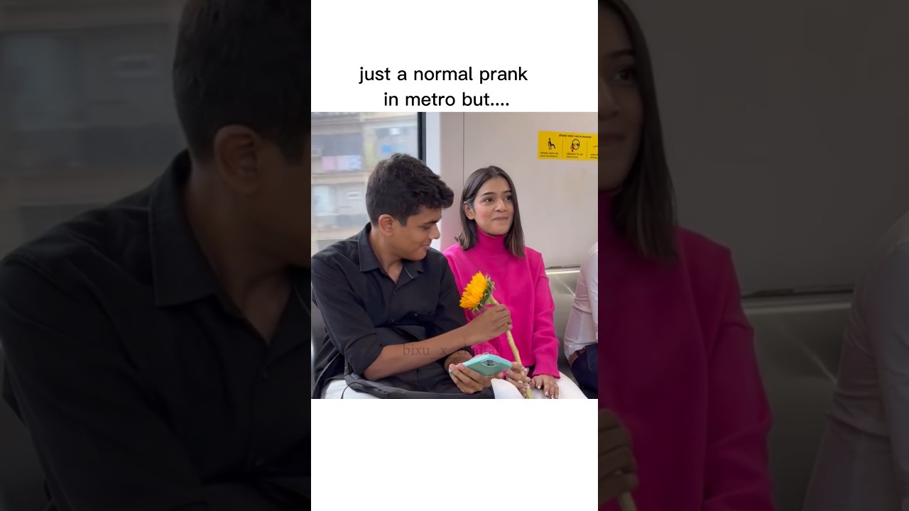 Prank in metro but...🥹💞 #explore #love #prank #metro #viralshorts