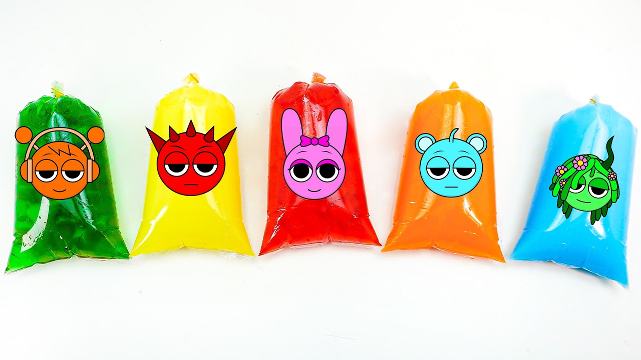 💖Paper DIY💖 Guess the Sprunki Inside the Colorful Water Blind Bags 😲