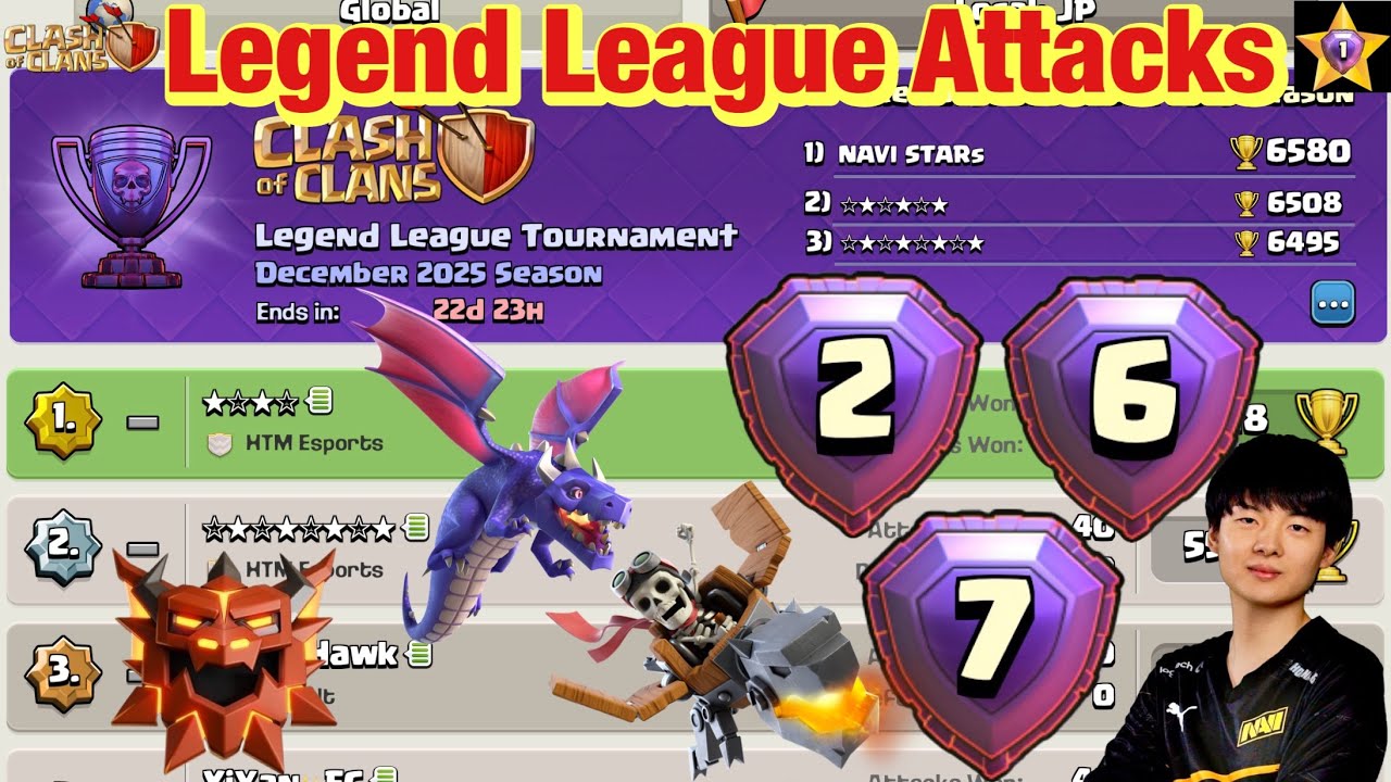 Legend League Attacks December Season Day9 HYDRA TOTEM With Army Link