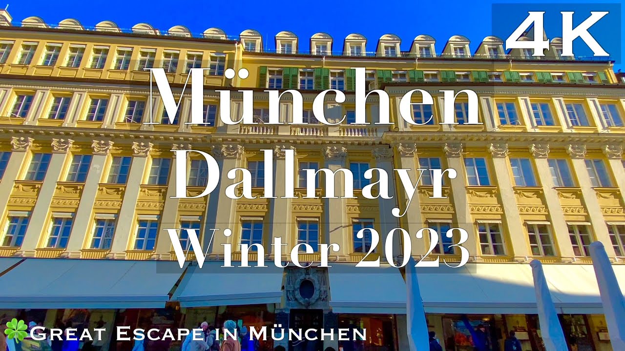 M&uuml;nchen Dallmayr Winter 2023 / lustige Shoppingtour in der Altstadt!【4K】