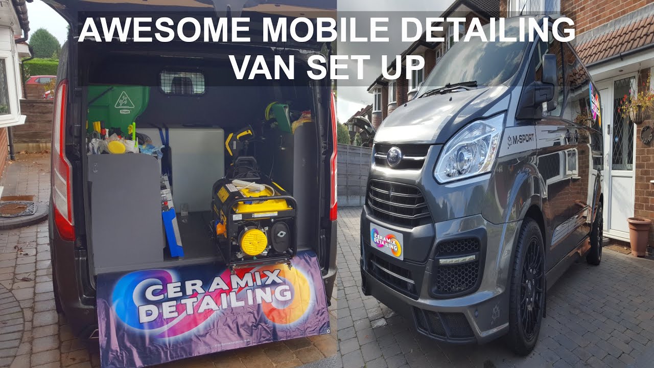 Awesome Mobile Detailing Van set up | Ford Transit Custom M Sport Double Cab.
