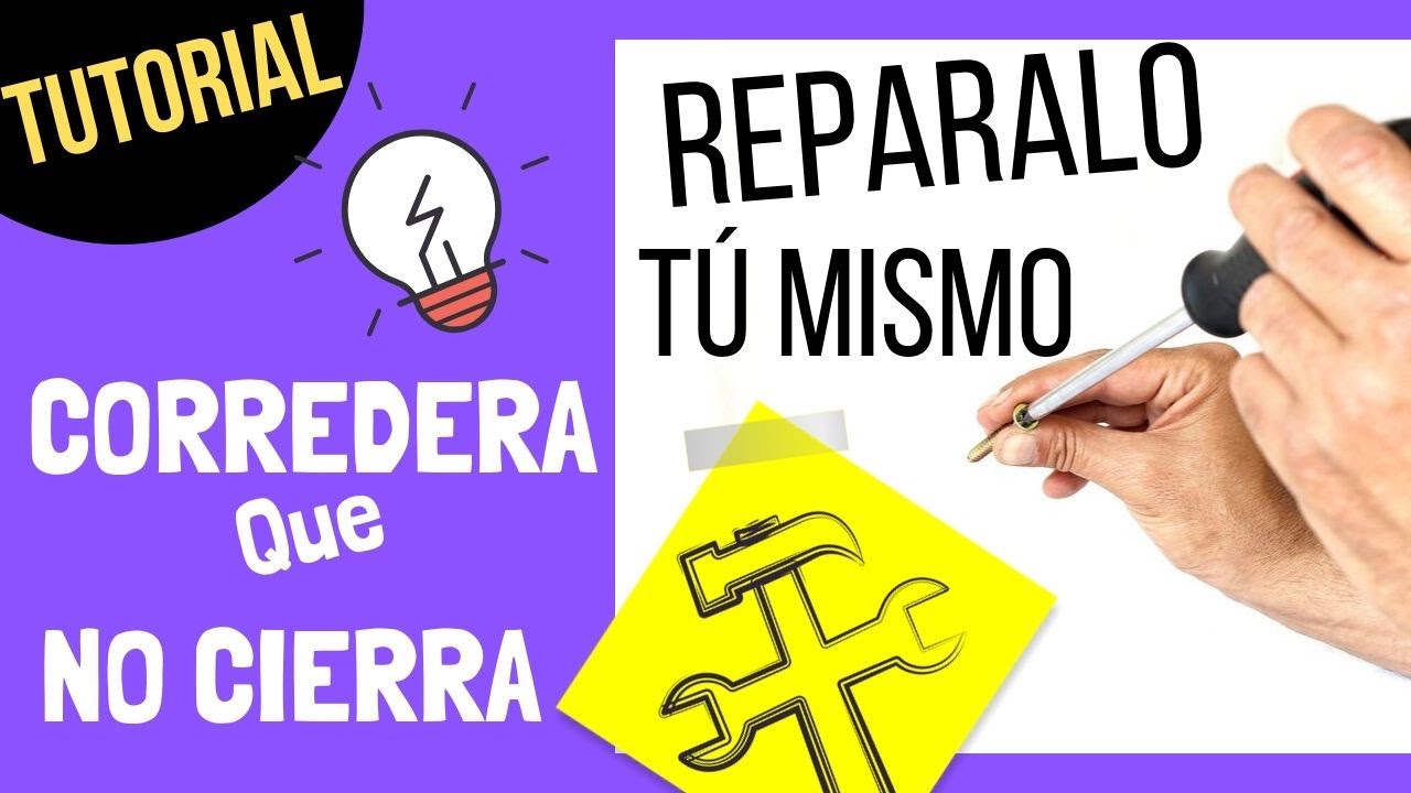 Arreglar ventana. Reparar cierre corrediza