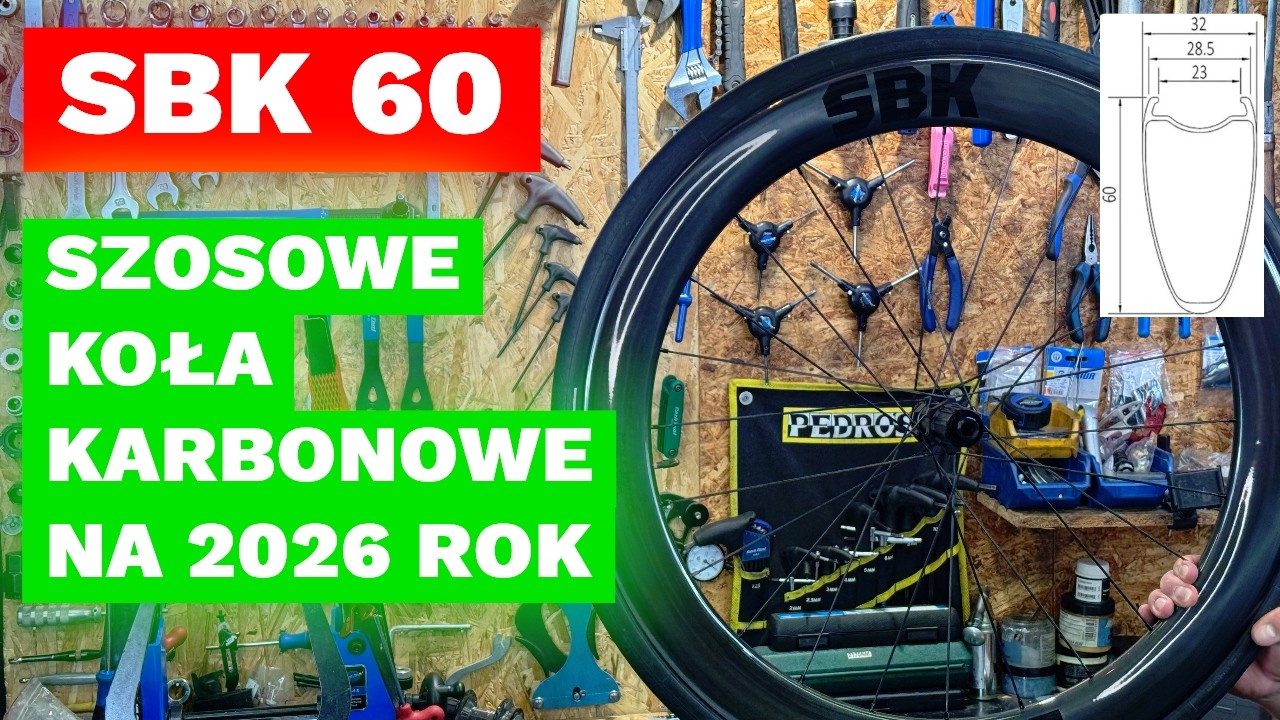 SBK 60 &ndash; KARBONOWE KOŁA SZOSOWE NA WŁ&Oacute;KNACH TORAY T1000 I T800 &ndash; MODEL NA SEZON 2026