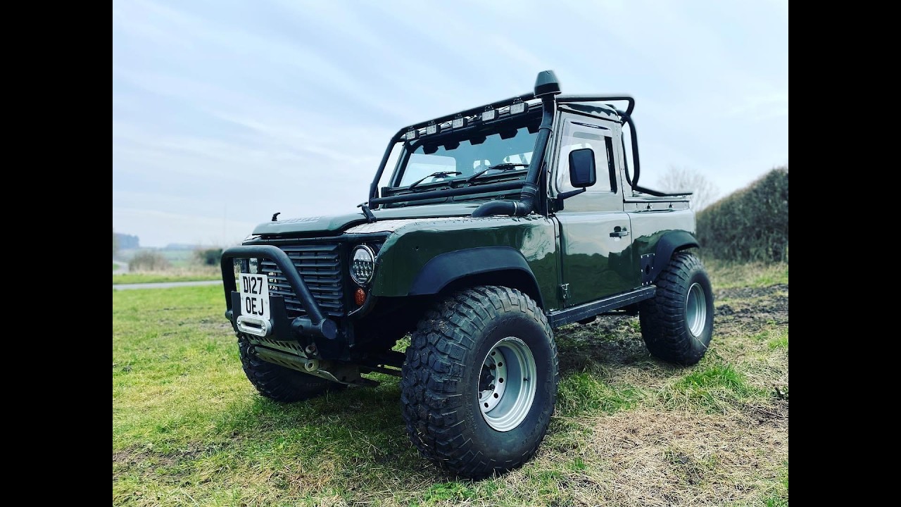 Lincs Unloved Land Rover's, Defender 200TDI Bobtail pickup project, Monster off road, finished!!