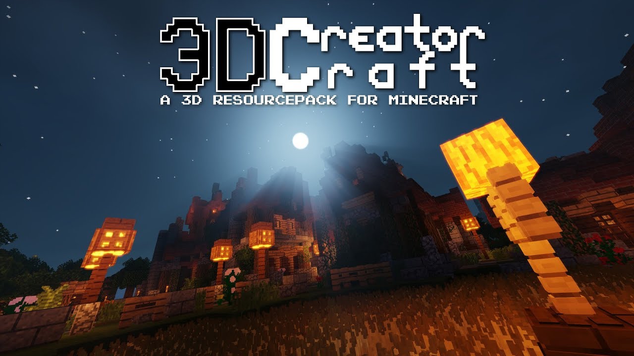 3D CreatorCraft | A 3D Resourcepack for Minecraft - Cinematic Trailer