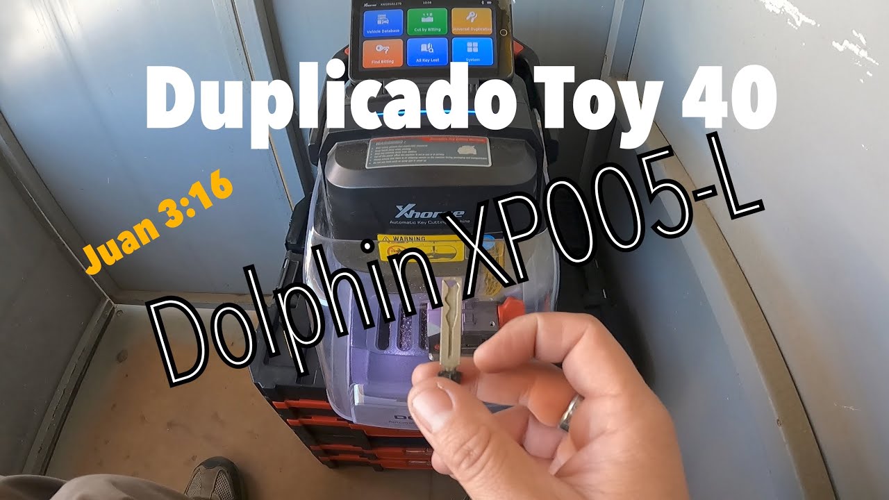 Duplicado de llave Toyota Toy40 (un solo lado) con Dolphin XP005-L