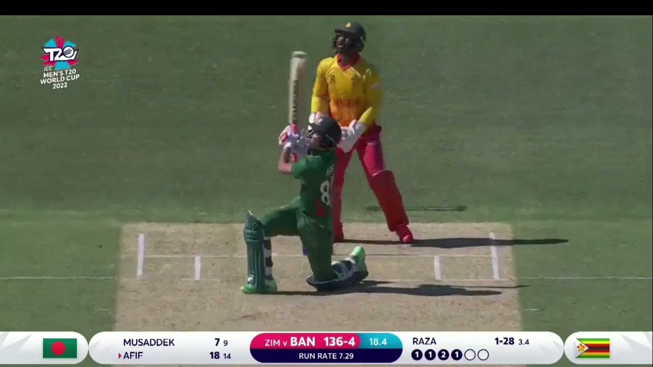 T20WC 2022 BAN v ZIM   Match highlights