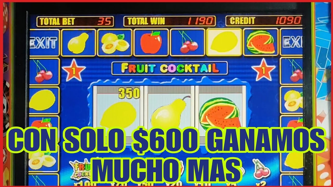 Me dejaron la máquina LISTA para SOLTAR los BONOS 😱😱 Fruit Cocktail 🍒🍑🍋🍎🍐🍉🍹