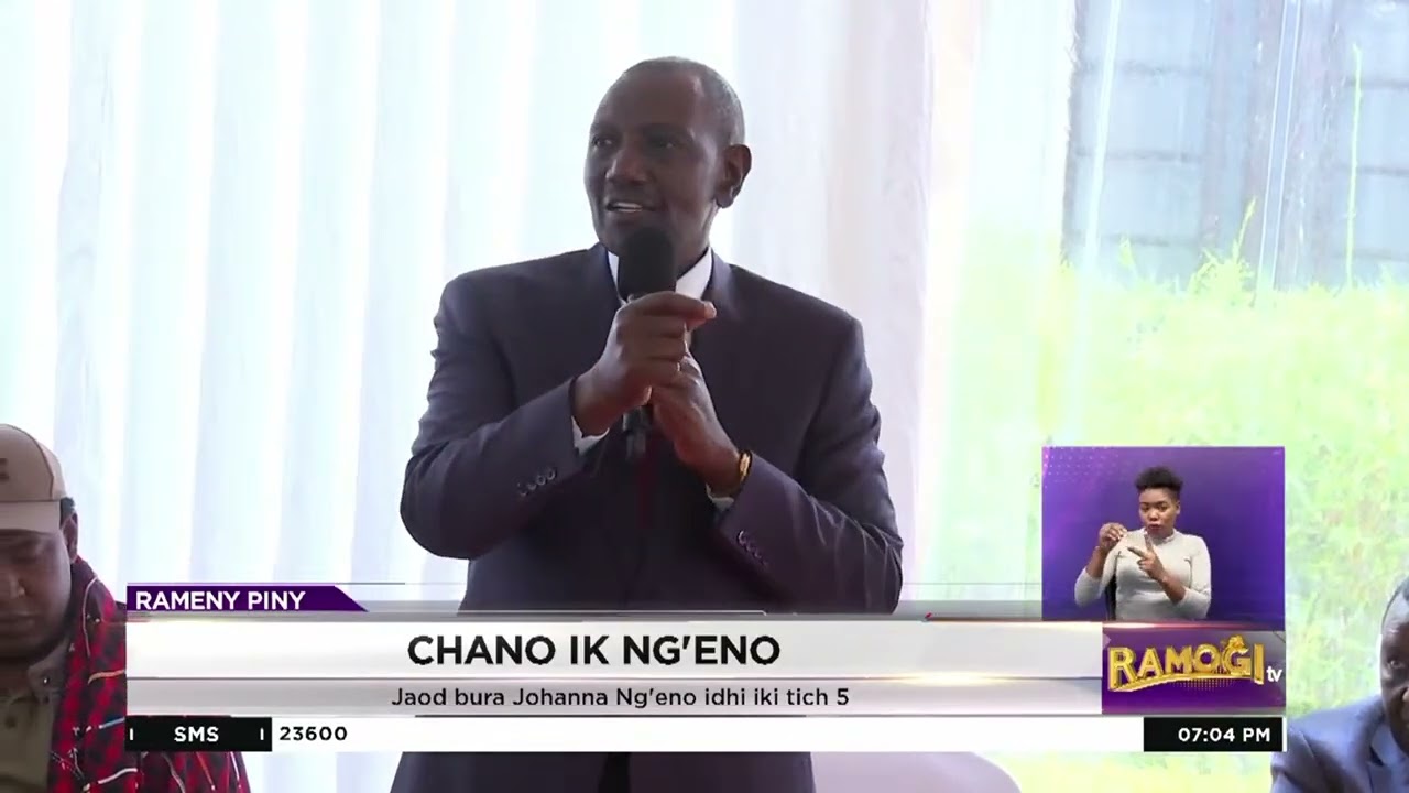 Ruto: Mae Johana Ng'eno ma ang'eyo