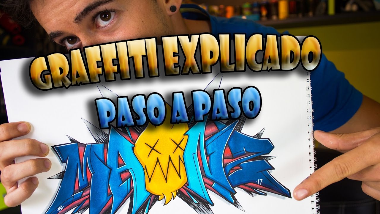 Como hacer un graffiti completo paso a paso - TUTORIAL