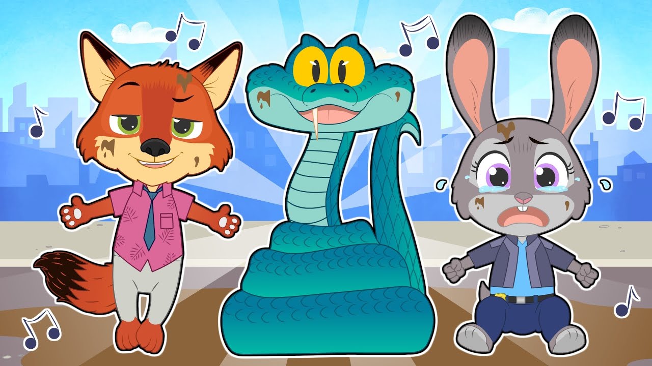 FIVE LITTLE BABIES🦊🐰 Meet the Funniest Animal Team Ever! Zootopia 2!