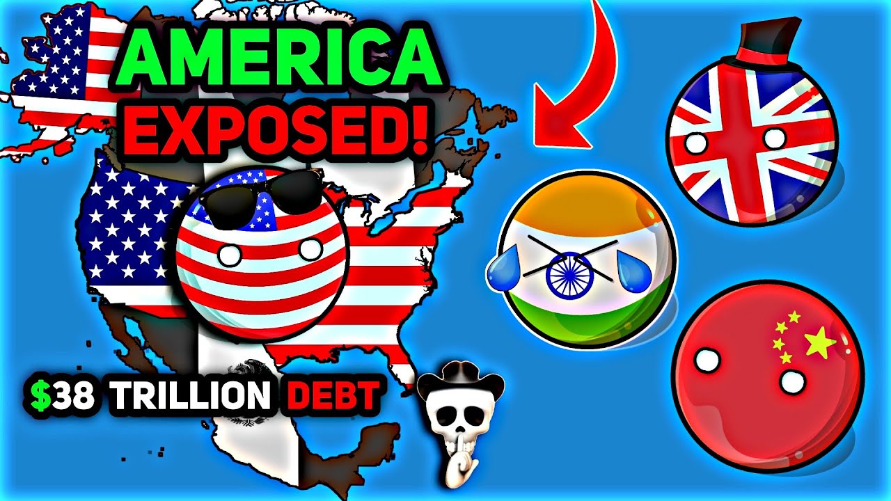 Как США ТАЙНО являются самой бедной страной 😱 | ИНДИЯ РАЗОБЛАЧИЛА Америку 💀🔥 #countryballs