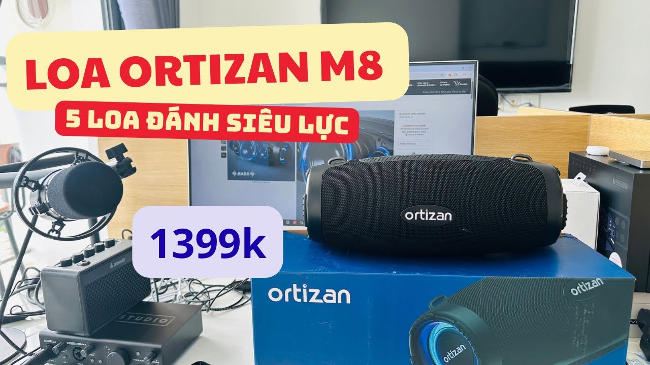 Loa Bluetooth 5 Củ Loa Ortizan M8 Giá 1,399 Triệu