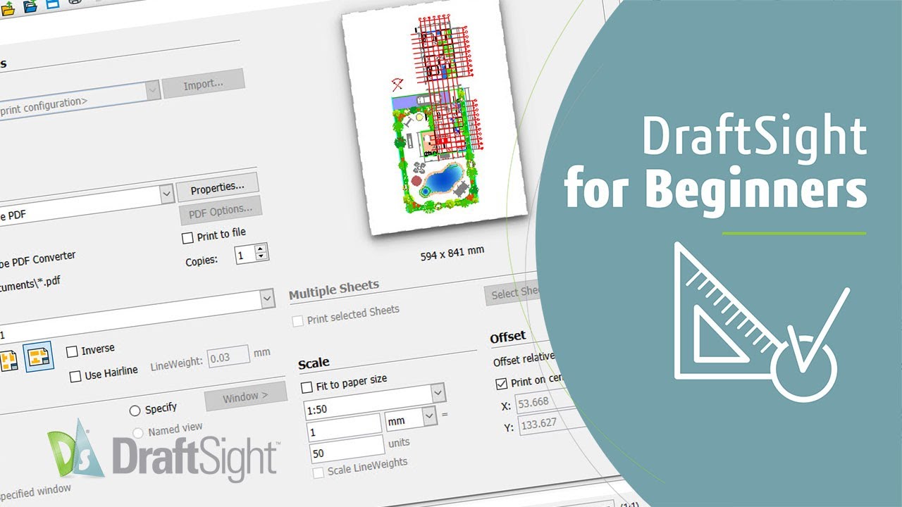 DraftSight для начинающих – Вывод чертежей