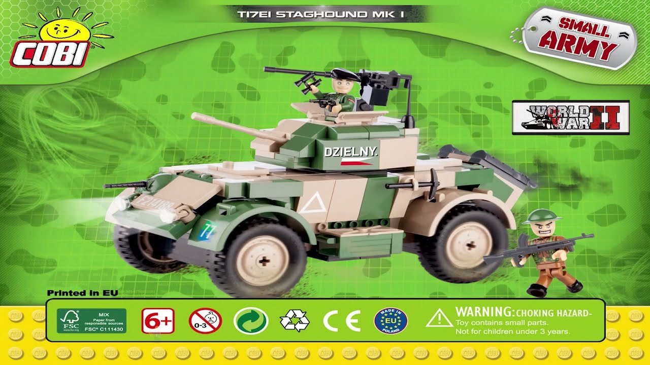 Cobi Instructions | Small Army / WW2 | 2349 | Staghound MK 1 (T17E1) (Heavy Armored Car)