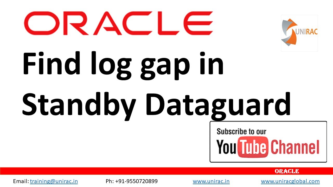 How to check archive log gap || Physical Standby || Oracle Dataguard || How to find archive log gap