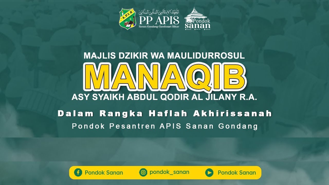 🔴LIVE MANAQIB ASY SYAIKH ABDUL QODIR AL-JILANY R.A. DALAM RANGKA HAFLAH AKHIRISSANAH 2026