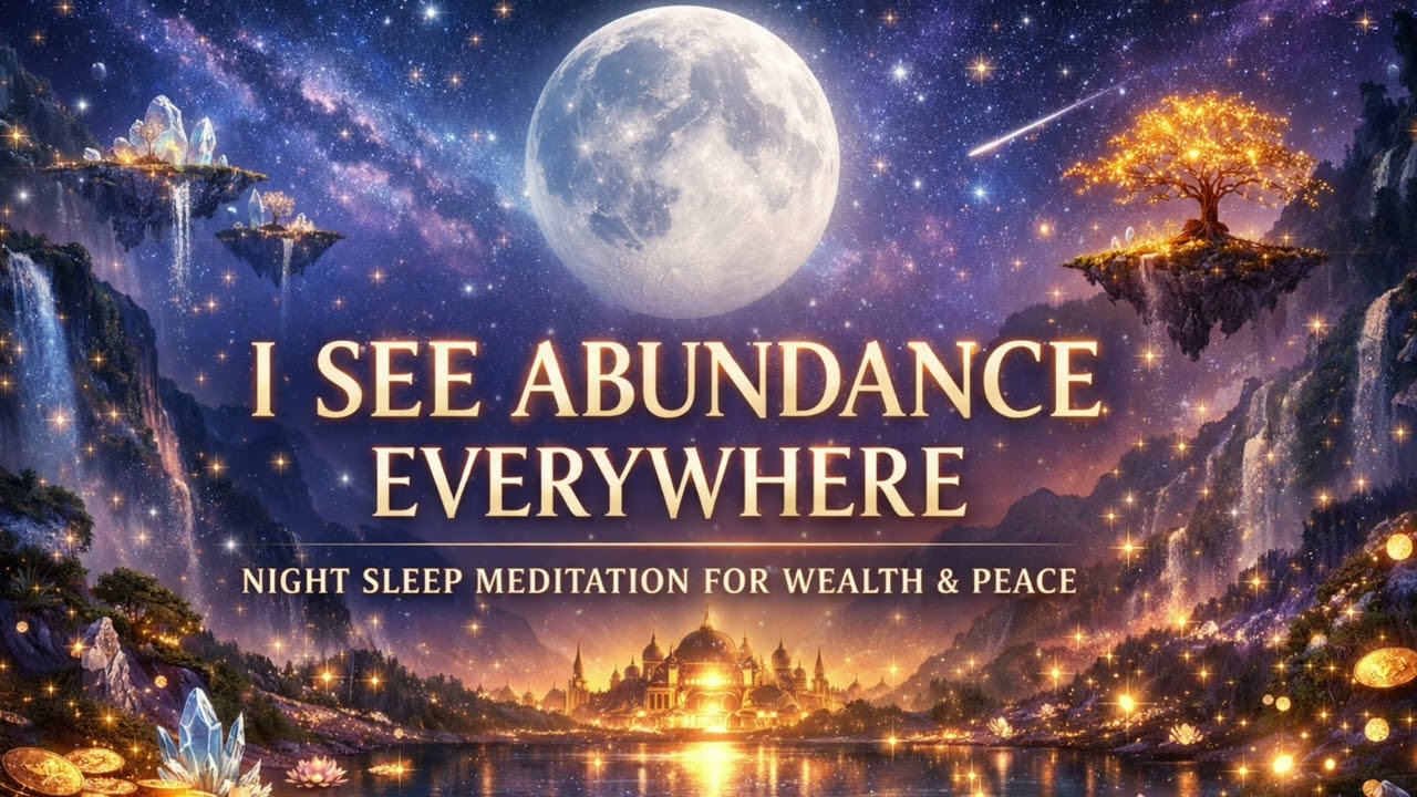 I SEE ABUNDANCE EVERYWHERE | NIGHT SLEEP MEDITATION FOR WEALTH & PEACE