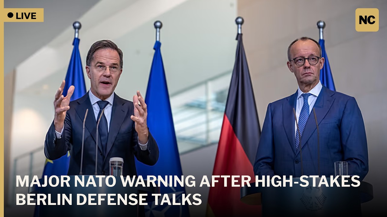 🔴LIVE: Germany's Merz Hosts NATO Chief Mark Rutte for Critical Defense Talks in Berlin | AC1W