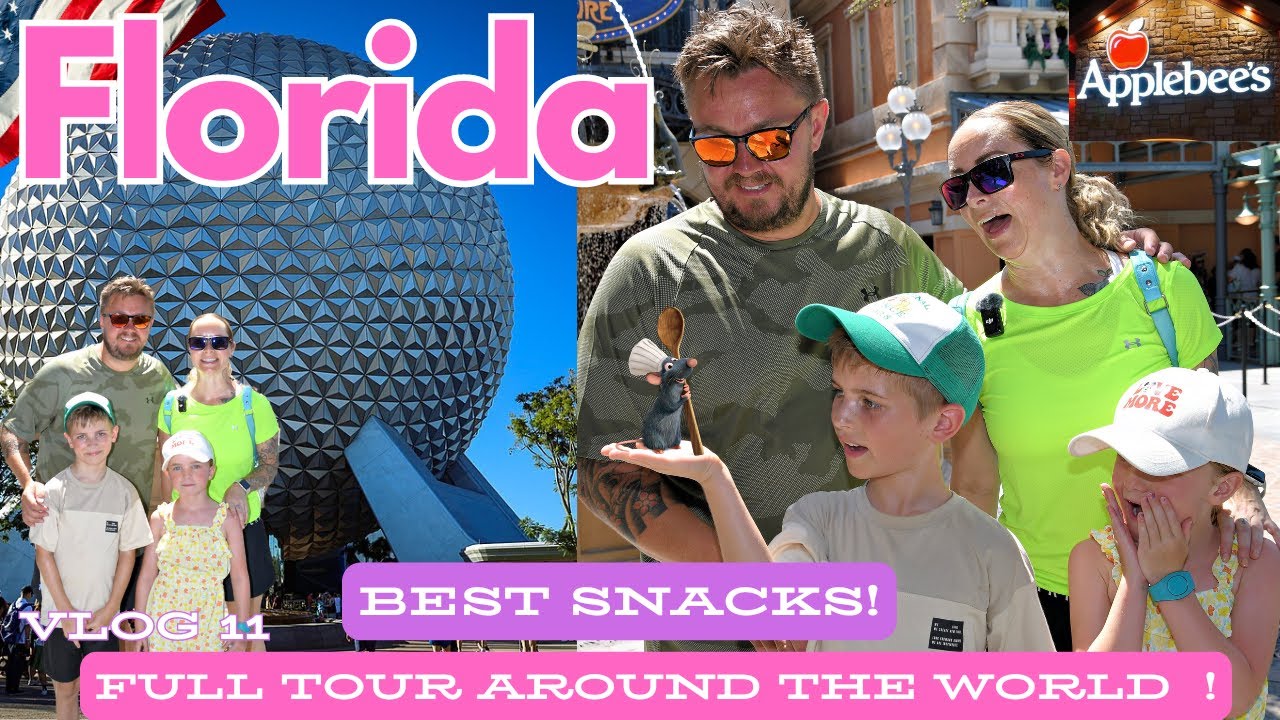 FLORIDA VLOG | Epcot 🌐 | Our favourite snacks & Rides | Applebee's