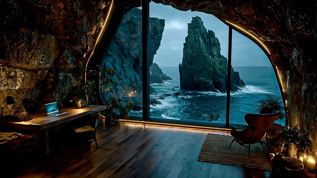 Cave Office Ambience | Deep Work Focus Music for Ultimate Productivity
