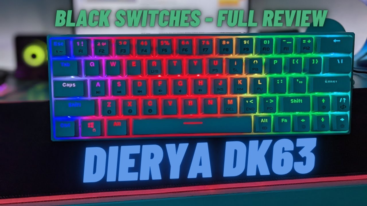 DIERYA DK63 Mechanical Keyboard Review! (Outemu Black Switches)