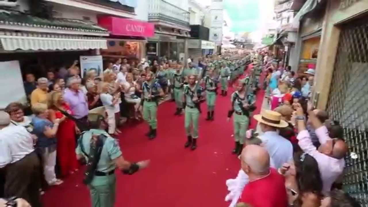 Défile de la légion espagnole en Calle San Miguel Torremolinos 2014
