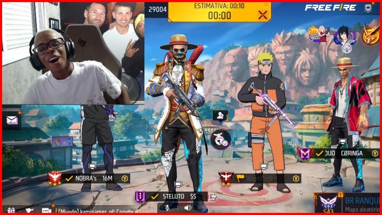 BOCA DE 09 DISCUTIU com o LOUD CORINGA e o NOBRU e FEZ TODOS RIREM no meio da partida de FREE FIRE