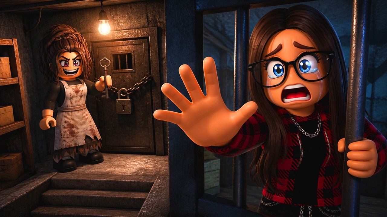 UNE FOLLE M'A ENFERMÉE DANS SA CAVE SUR BROOKHAVEN ! 😱 JE TENTE DE M'ENFUIR ! Roblox