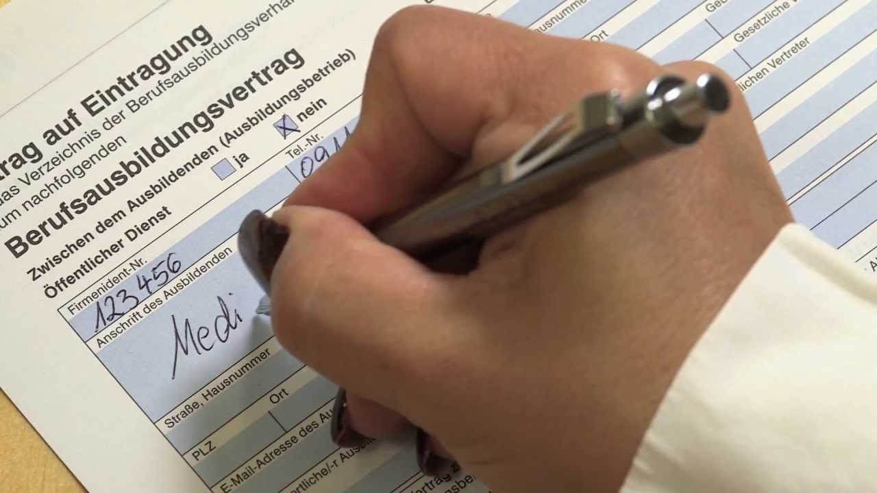 Der Ausbildungsvertrag